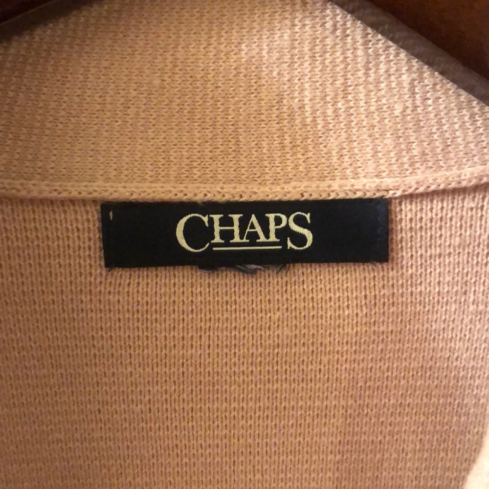 Chaps Button Down Sweater Jacket Size Large - image 2